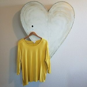 Chartreuse dolman top